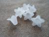 akril harangvirág matt fehér 10 db