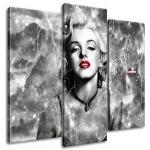 Órás falikép Felvillanyozó Marilyn Monroe - 3 részes