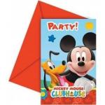 Mickey egér party meghívó - 6 db